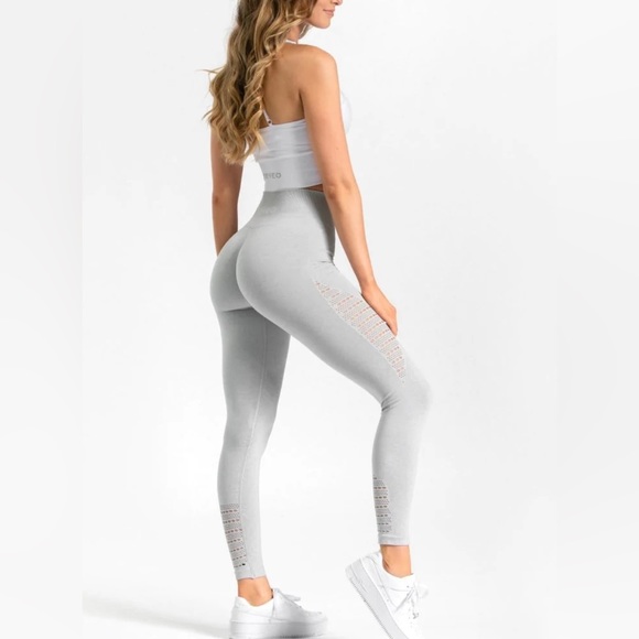 NVGTN Pants - Booty scrunch leggings grey Teveo like nvgtn